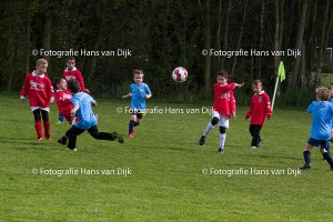 Mini F toernooi met Diemen 2, SDZ 2, Swift 2 en Pancratius 2 op zondag 17 april 2016