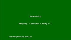 Kampong 1 – Pancratius 1 uitslag 3 - 1